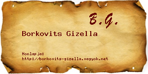 Borkovits Gizella névjegykártya